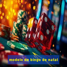 modelo de bingo de natal